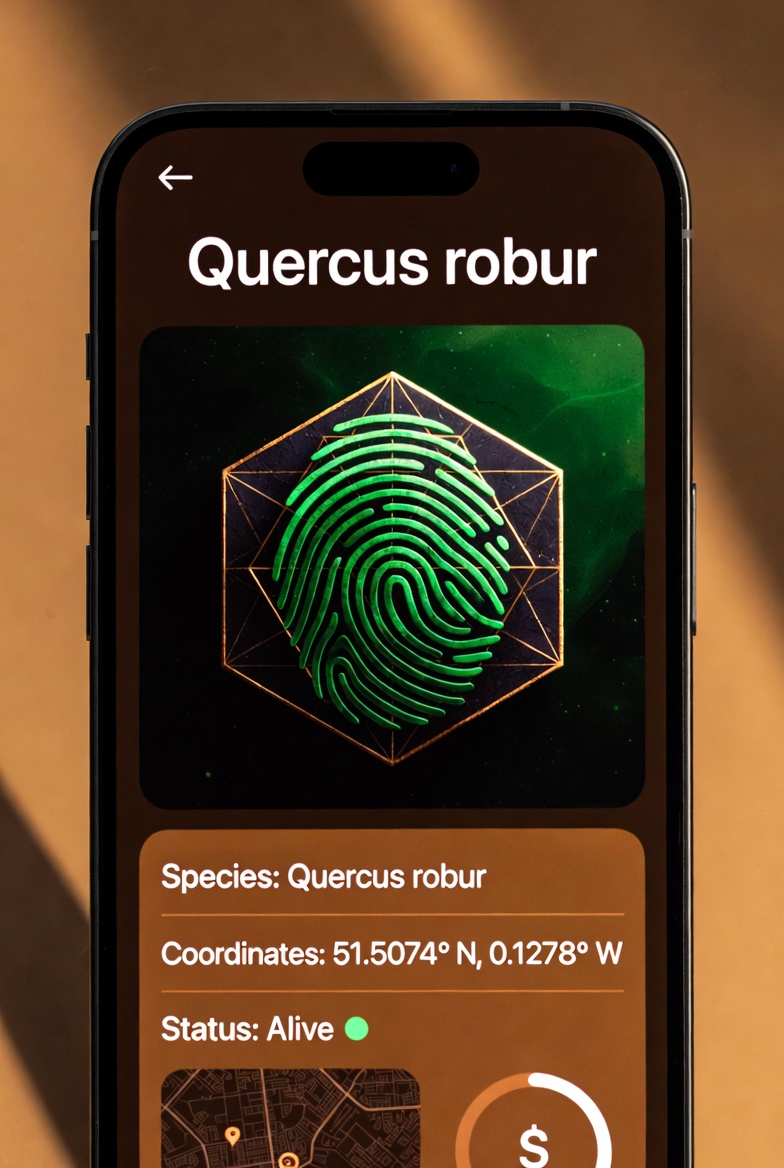 Tree detail view with ARES fingerprint